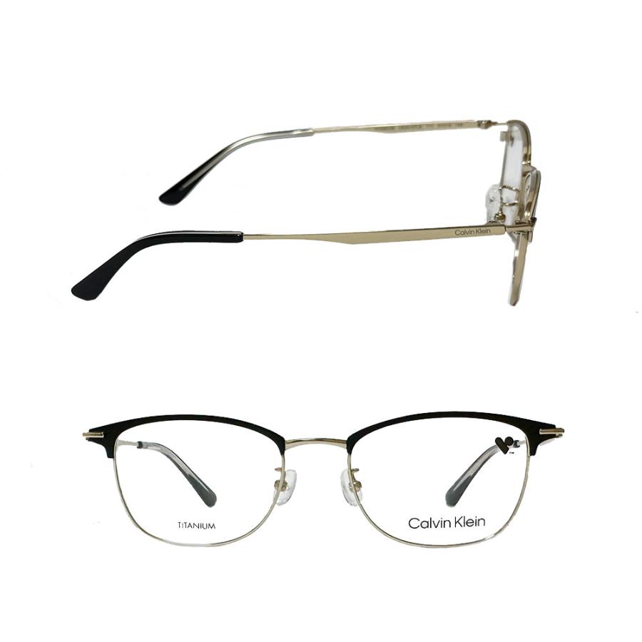 【Calvin Klein】　カルバンクライン　メガネフレーム　CK24107LB　711　マットブラック・ゴールド　国内正規品 | Calvin Klein | 01