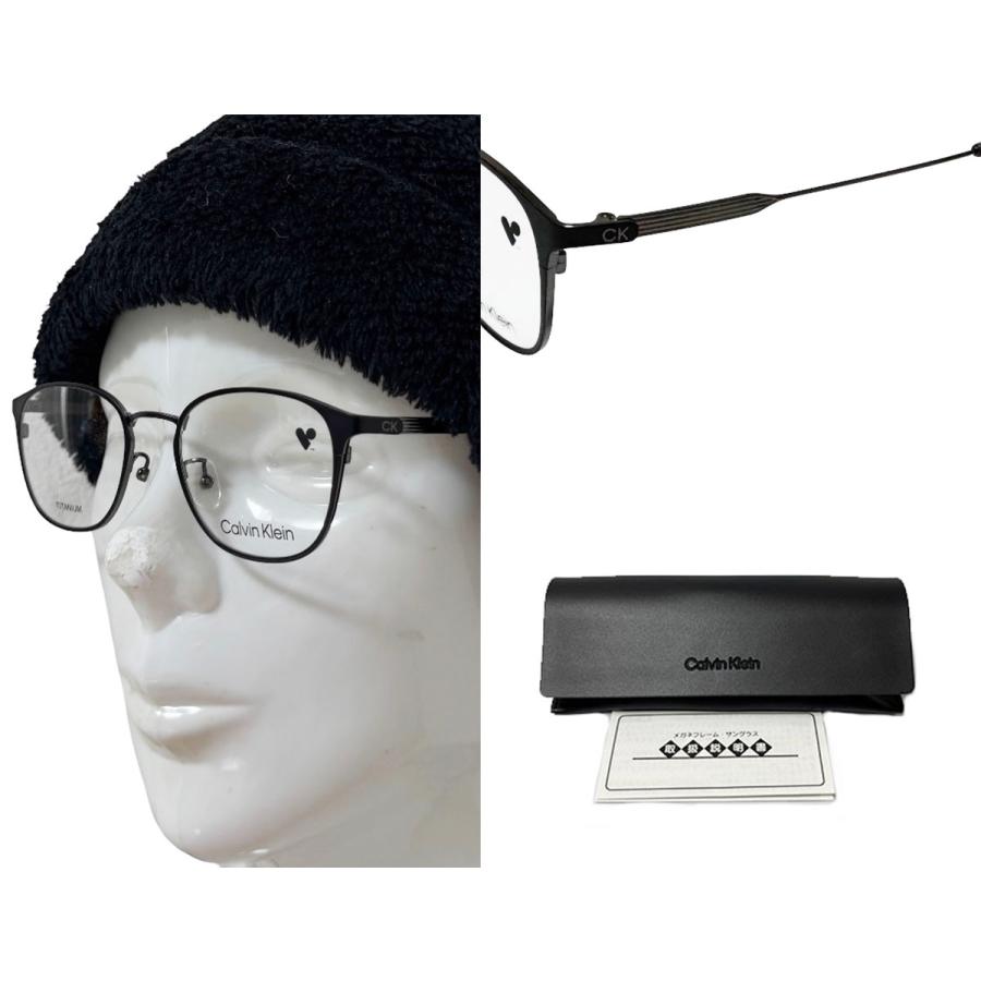 【Calvin Klein】　カルバンクライン　メガネフレーム　CK23120LB　001　ブラック/ガンメタル　TITANUM製　国内正規品 | Calvin Klein | 02