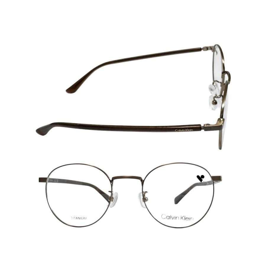 【Calvin Klein】　カルバンクライン　メガネフレーム　CK22129LB　719　アンティークゴールド　TITANUM製　国内正規品 | Calvin Klein | 01
