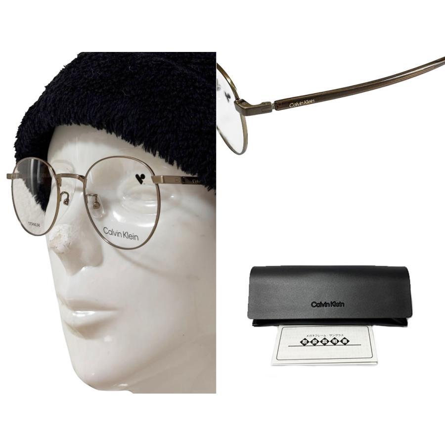 【Calvin Klein】　カルバンクライン　メガネフレーム　CK22129LB　719　アンティークゴールド　TITANUM製　国内正規品 | Calvin Klein | 02