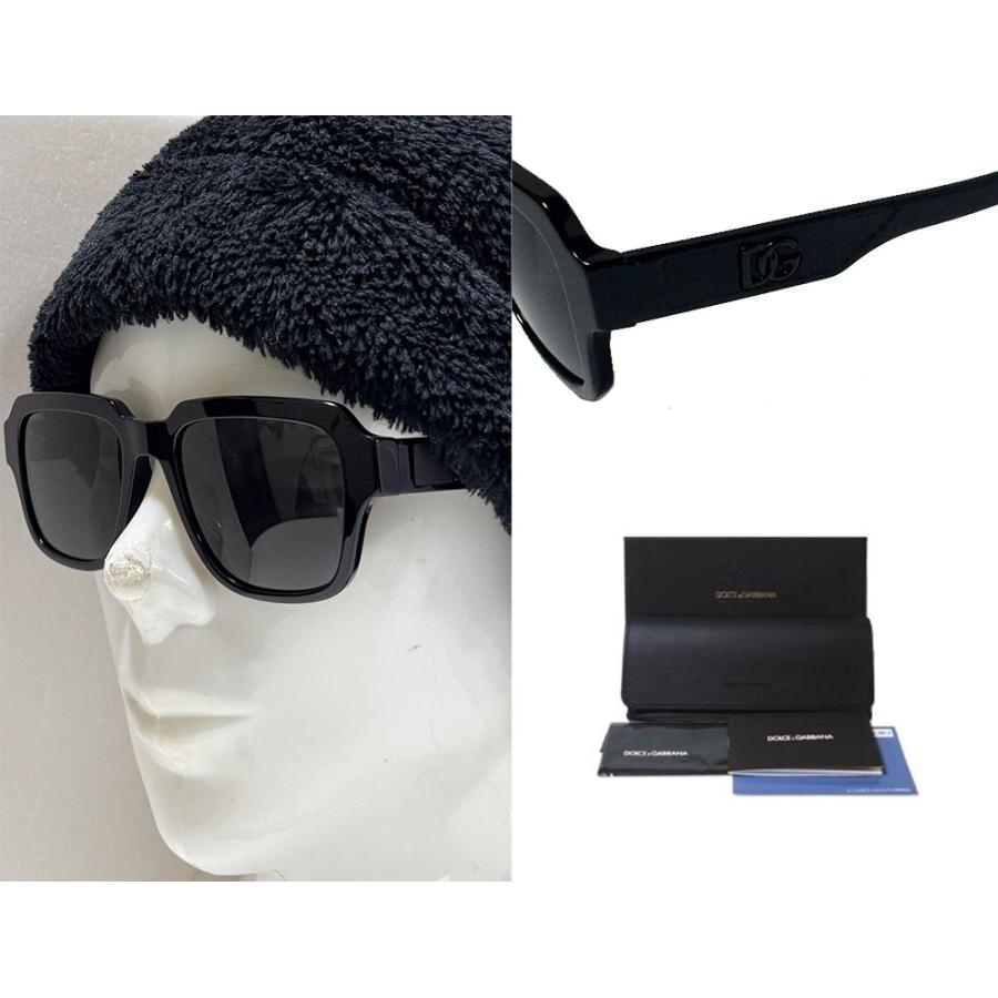 ドルチェアンドガッバーナ ロゴ スクエア DG6187 ブラック  