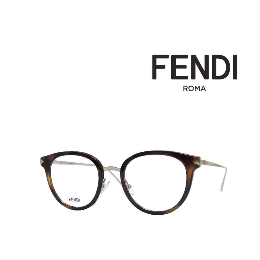 FENDI】 フェンディ メガネフレーム FF0166 V4Z ハバナ・ライト