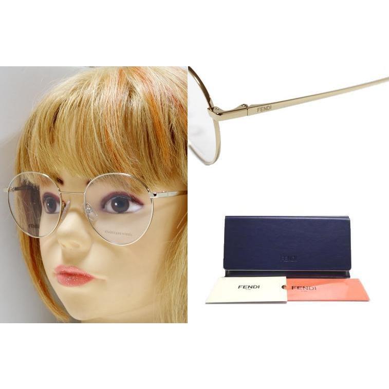 FENDI】 フェンディ メガネフレーム FF 0353 J5G ライトゴールド 国内