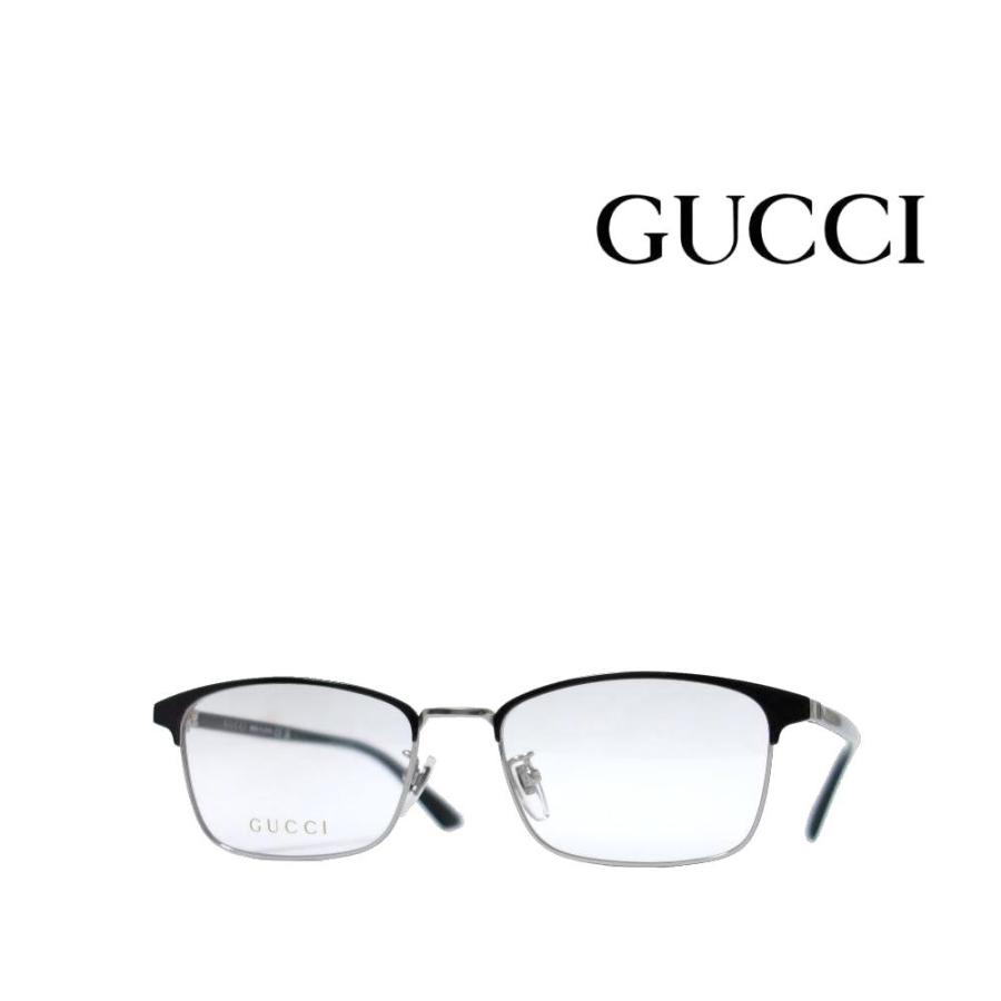 【GUCCI】　グッチ メガネフレーム　GG1475OJ　002　ブラック・シルバー　国内正規品 | GUCCI