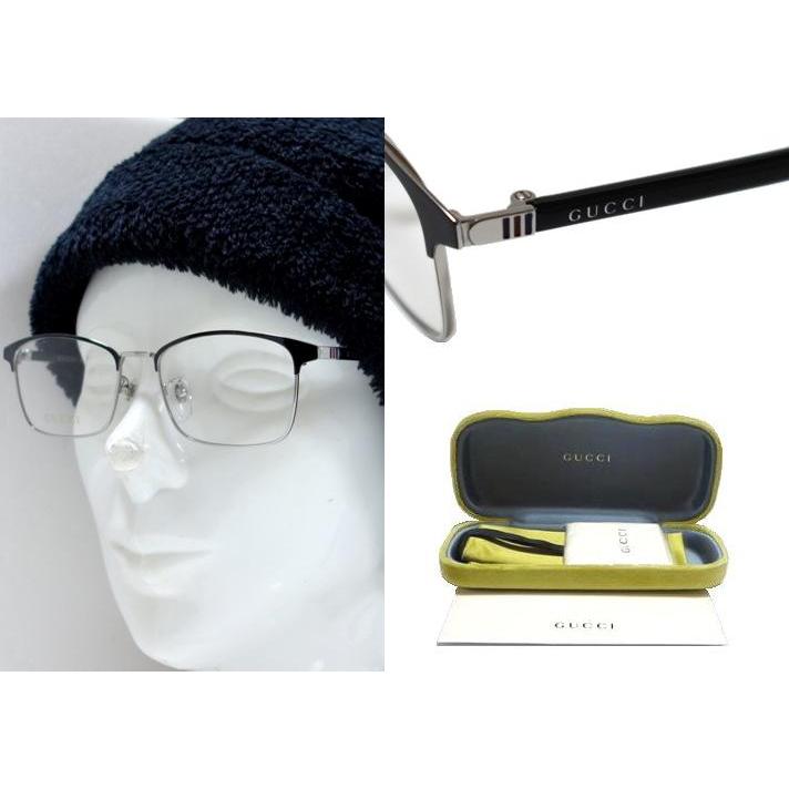 【GUCCI】　グッチ メガネフレーム　GG1475OJ　002　ブラック・シルバー　国内正規品 | GUCCI | 02