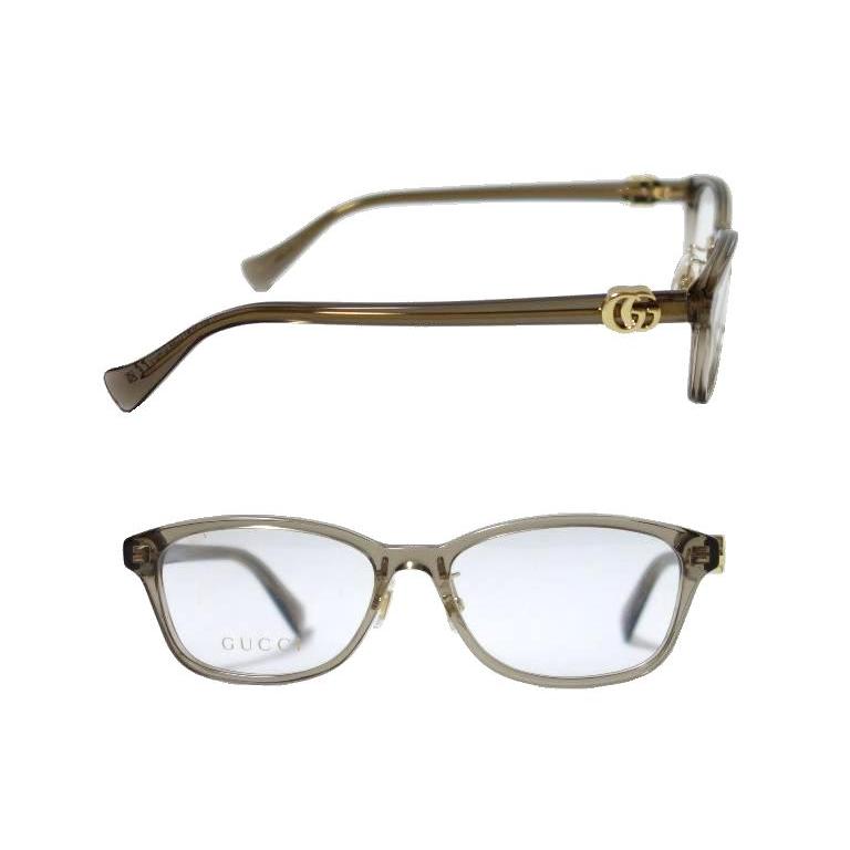 未使用　美品　ヴィンテージ　GUCCI　グッチ　18金張　眼鏡フレーム　メガネ GUCCI 【GUCCI】グッチ メガネフレーム GG1473OJ 003 クリアブラウン