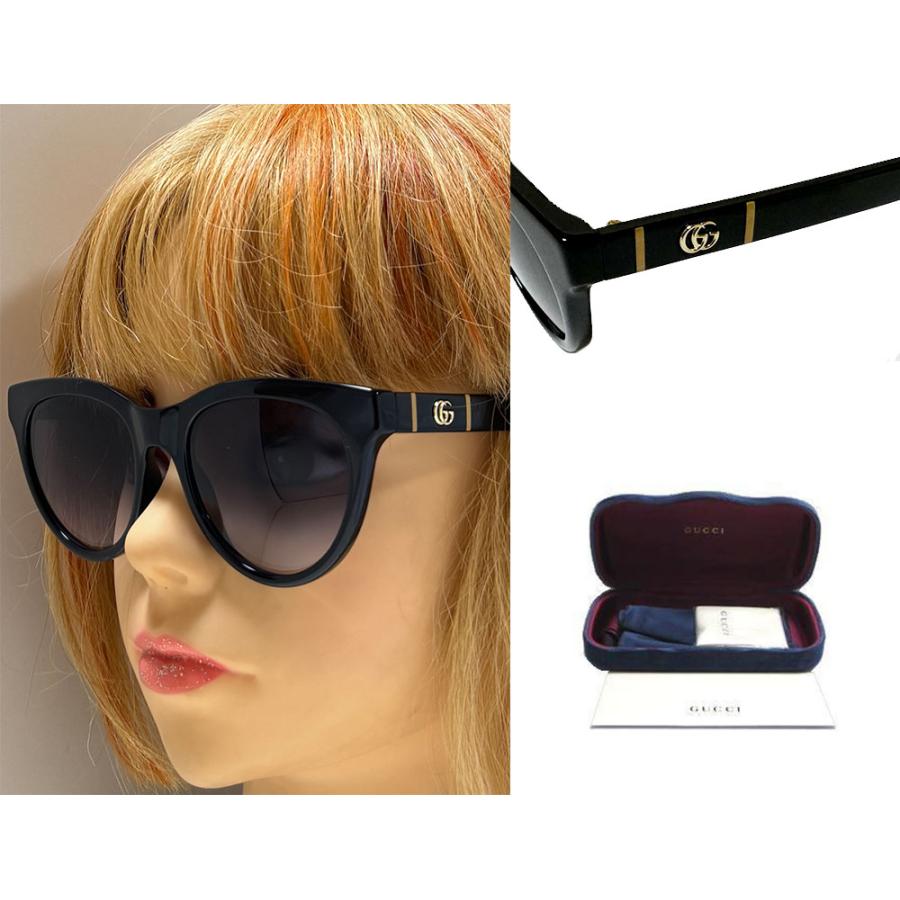 GUCCI 【GUCCI】グッチ サングラス GG0763S 001 ブラック 国内