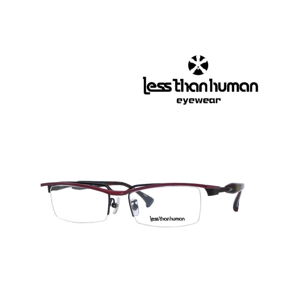 【LESS THAN HUMAN】 レスザンヒューマン　メガネフレーム　re-100010　195R　ブラック/レッド | Less than human