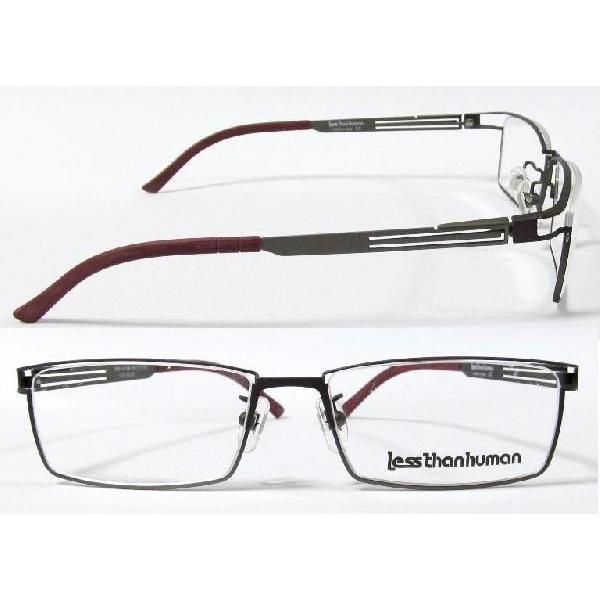 【LESS　THAN 　HUMAN】 レスザンヒューマン　メガネフレーム　　1391-n1109　  9525　マットレッドブラウン  　 | Less than human | 01