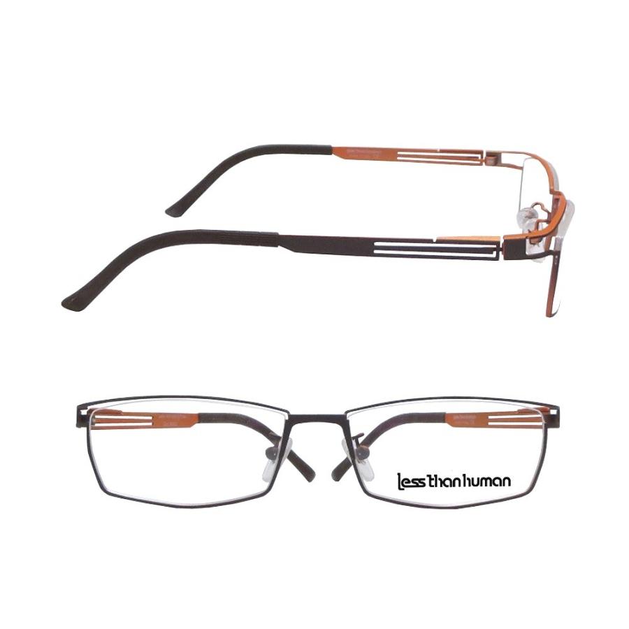 【LESS　THAN 　HUMAN】 レスザンヒューマン　メガネフレーム　　John.V.N　   9593     マットダークブラウン | Less than human | 01