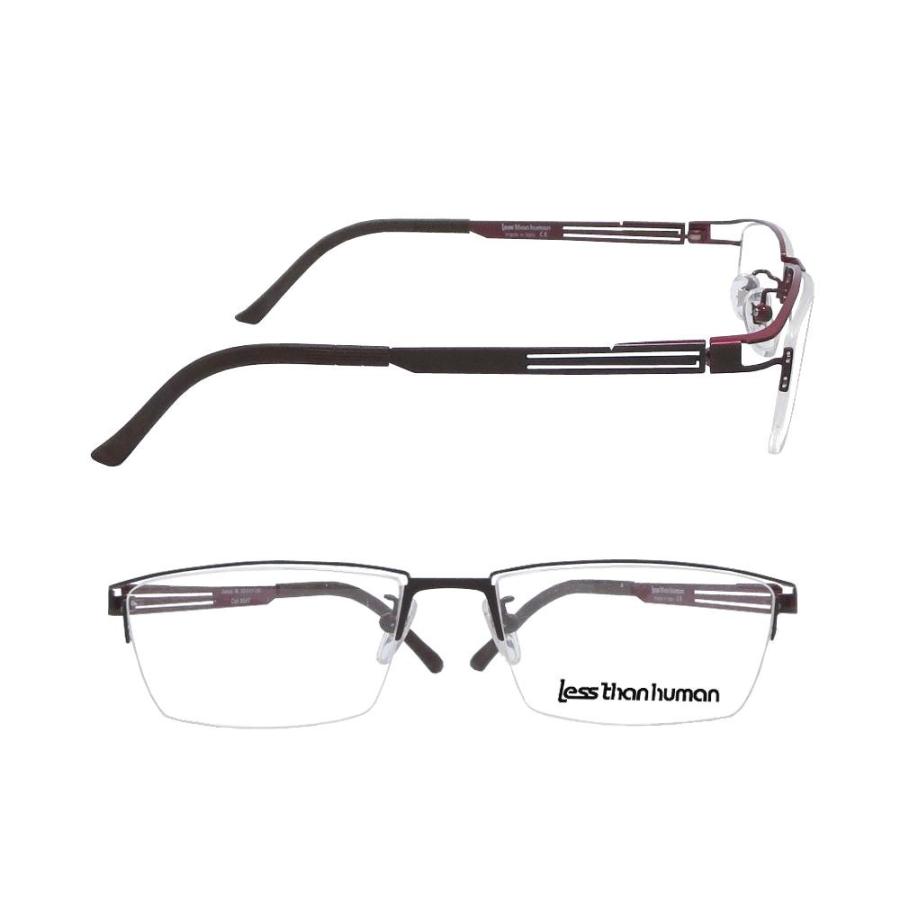 【LESS　THAN 　HUMAN】 レスザンヒューマン　メガネフレーム　　James.M　   9587     マットダークブラウン | Less than human | 01