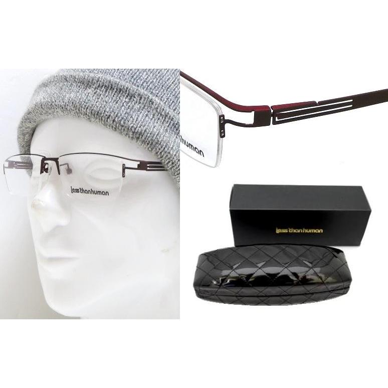 【LESS　THAN 　HUMAN】 レスザンヒューマン　メガネフレーム　　James.M　   9587     マットダークブラウン | Less than human | 02