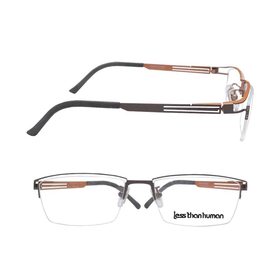 【LESS　THAN 　HUMAN】 レスザンヒューマン　メガネフレーム　　James.M　   9590     マットブラウン | Less than human | 01