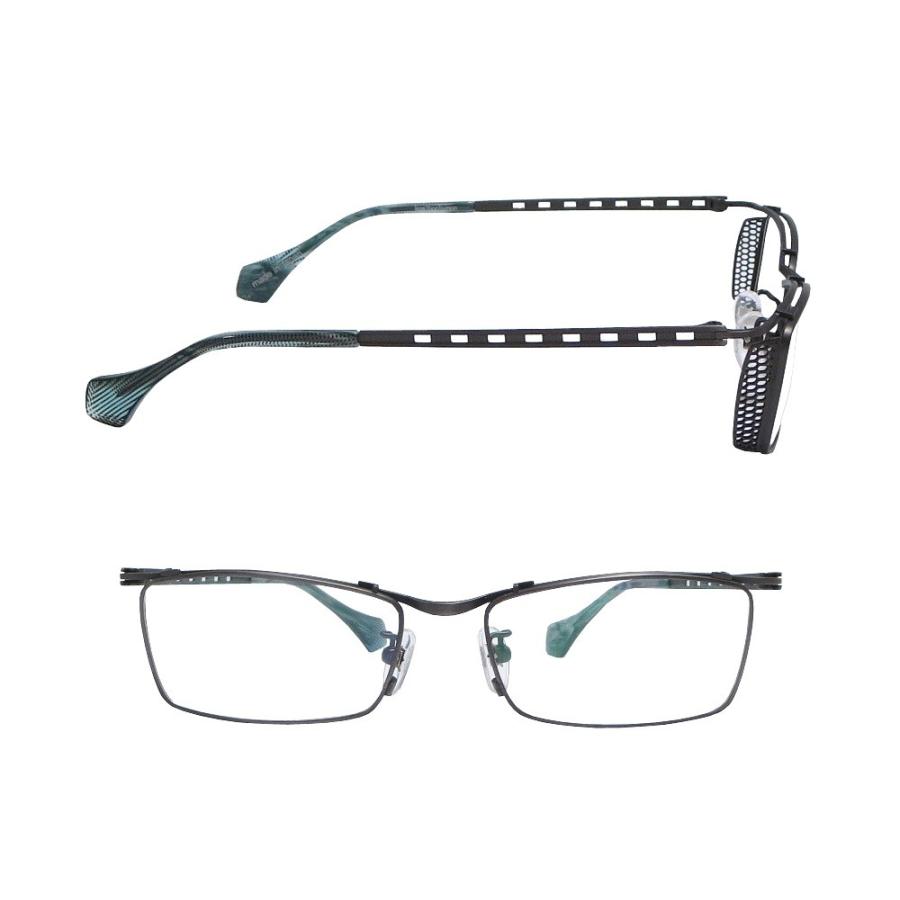 【LESS　THAN 　HUMAN】 レスザンヒューマン　メガネフレーム  allez　 89m　 アンティックピューター | Less than human | 01