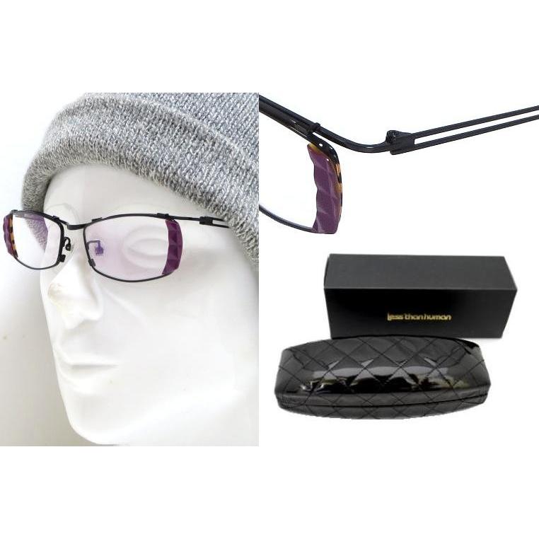 【LESS　THAN 　HUMAN】 レスザンヒューマン　メガネフレーム  colle　 195　 ブラック | Less than human | 02