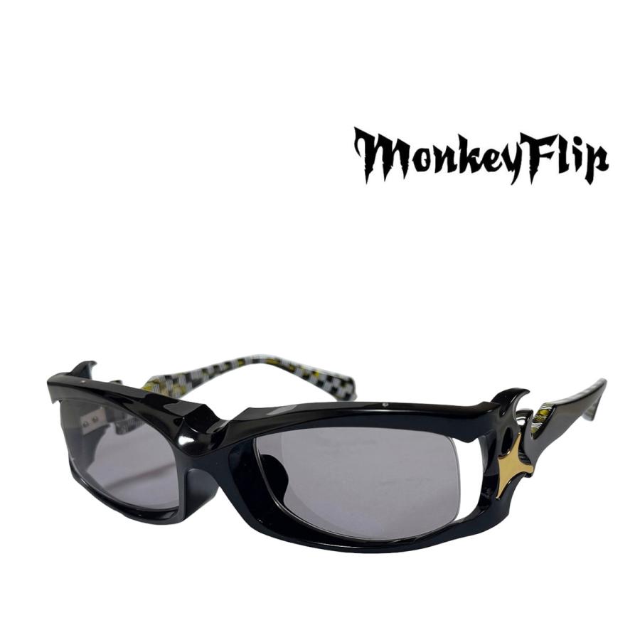 【Monkey Flip】　モンキーフリップ　サングラス　XENO　魏鐃　ギドラ　C2　ブラック　人気のライトカラー | 
