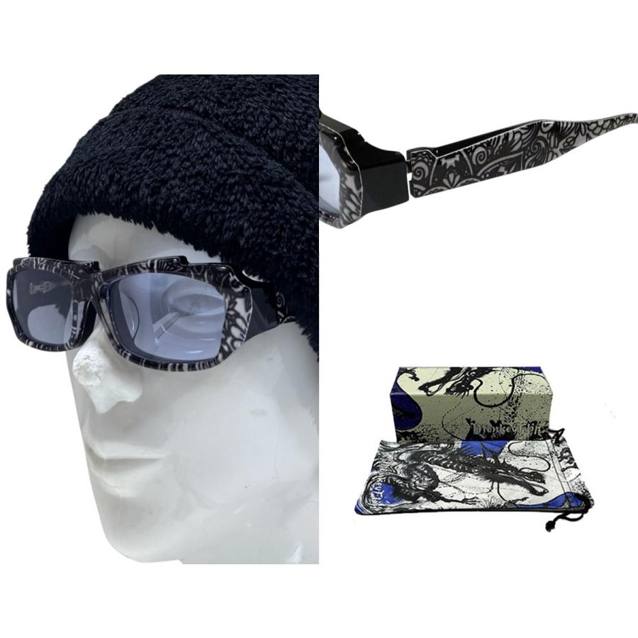 【Monkey Flip】　モンキーフリップ　サングラス　耶馬　やば　SP　ブラック柄　人気のライトカラー |  | 02