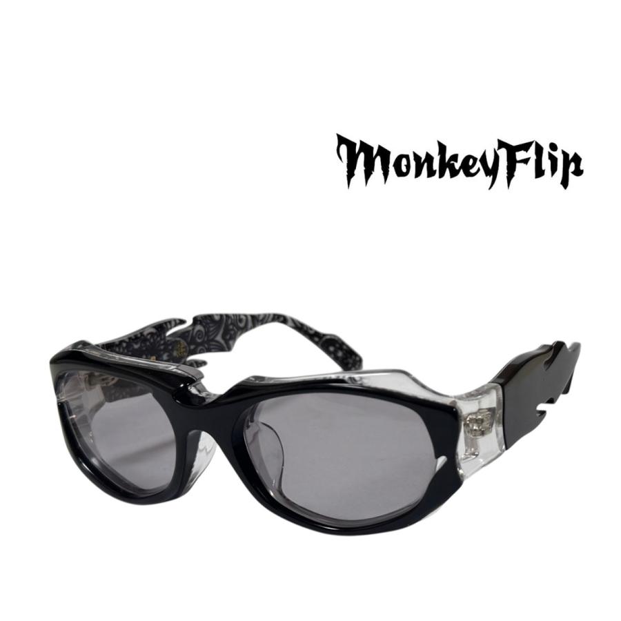 【Monkey Flip】　モンキーフリップ　サングラス　妙義　みょうぎ　C2　ブラック・クリア　人気のライトカラー | 