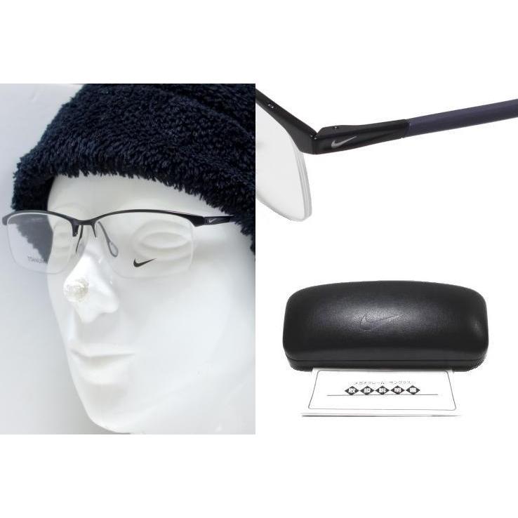 【NIKE VISION】  ナイキ メガネフレーム　6077AF　003　ブラック　TITANIUM製　国内正規品 | NIKE | 02