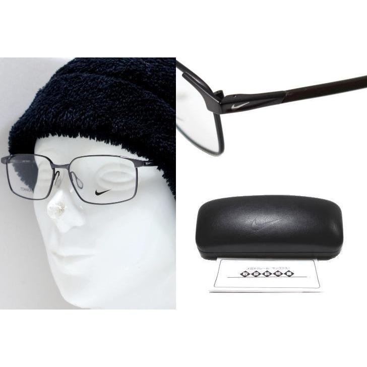 【NIKE VISION】  ナイキ メガネフレーム　6076AF　062　マットガンメタル　TITANIUM製　国内正規品 | NIKE | 02