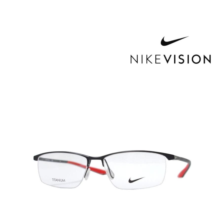 【NIKE VISION】  ナイキ メガネフレーム　6077AF　006　マットブラック　TITANIUM製　国内正規品 | NIKE