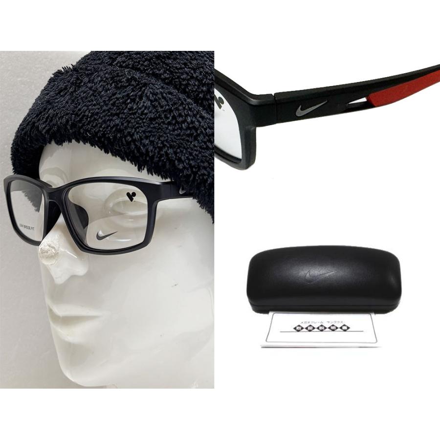 【NIKE VISION】 ナイキ　メガネフレーム　7017LB　006　マットブラック　アジアンフィット　国内正規品 | NIKE | 02