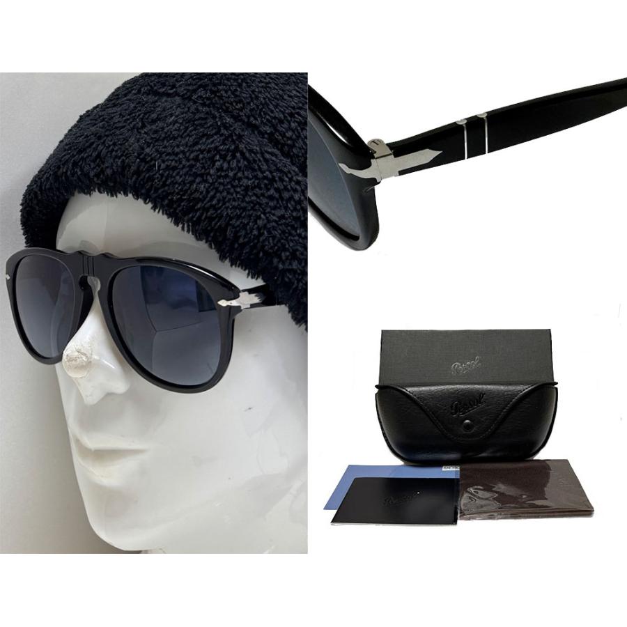 Persol】 ペルソール 偏光サングラス PO0649 95/53 ブラック 国内正規