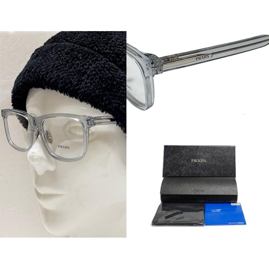 PRADA プラダ　伊達メガネ PRADA 【PRADA】 プラダ メガネフレーム PR B08VD 19T-1O1 ブルー