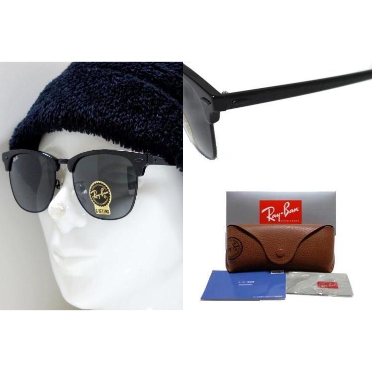 【Ray-Ban】 レイバン　サングラス　RB3016　1305/B1　CLUBMASTER　リンクルドブラック　51サイズ　国内正規品　　 | Ray-Ban | 02