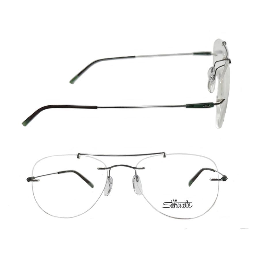 Silhouette】 シルエット メガネフレーム 5500 6561 ダークルテニウム