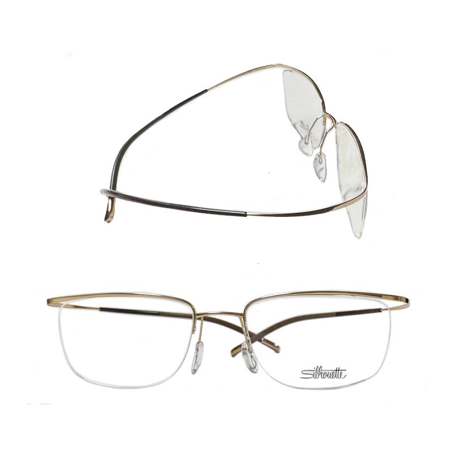 Silhouette】 シルエット メガネフレーム 4371 6051 ゴールド 国内正規