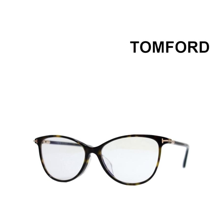 トム フォード　メガネフレーム　TF5616F-B/V 052　 ハバナ　　ブルーライトカット伊達レンズ付き　 アジアンフィット　 国内正規品