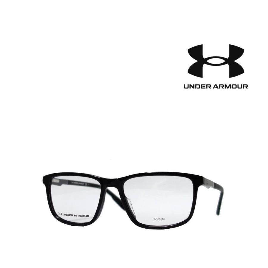 【UNDER ARMOUR】 アンダーアーマー メガネフレーム　UA5008/G　807　ブラック　国内正規品｜kinglass