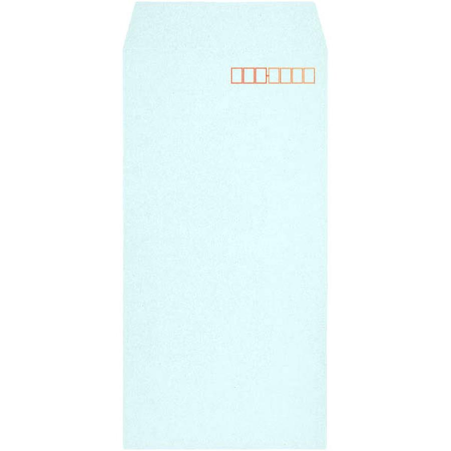 長形3号封筒 Hiソフトカラー 80g スミ貼 テープ付 ブルー 1,000枚 キングコーポレーション 封筒 長3の画像