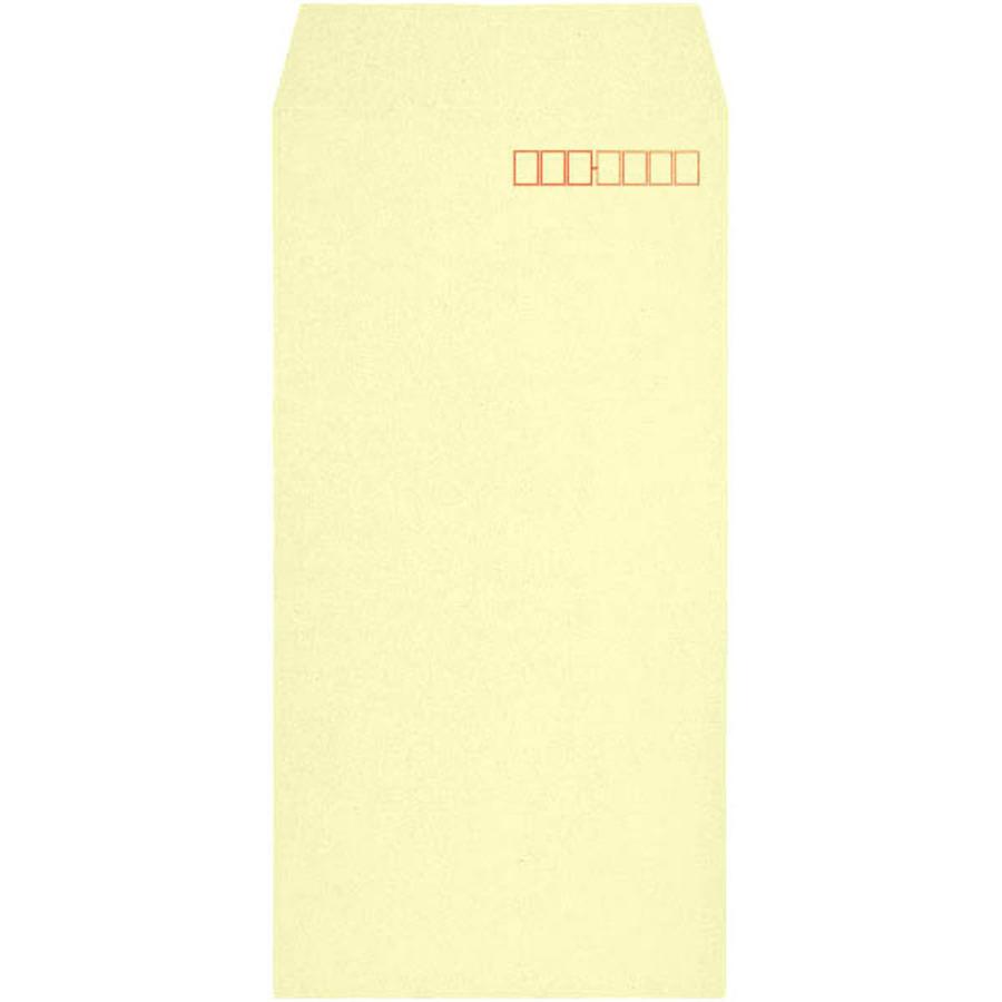 長形3号封筒 Hiソフトカラー 80g スミ貼 テープ付 クリーム 1,000枚 キングコーポレーション 封筒 長3の画像