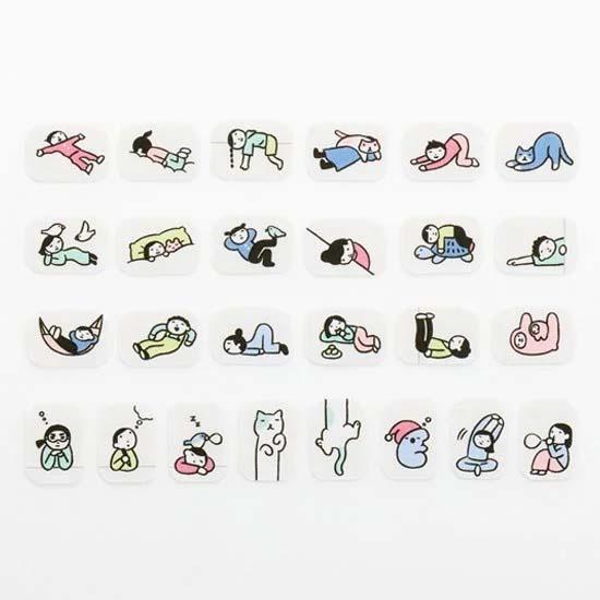 bande  1枚ずつめくれるマスキングテープ 手帳に住む人たち なにもしない | bande | 02