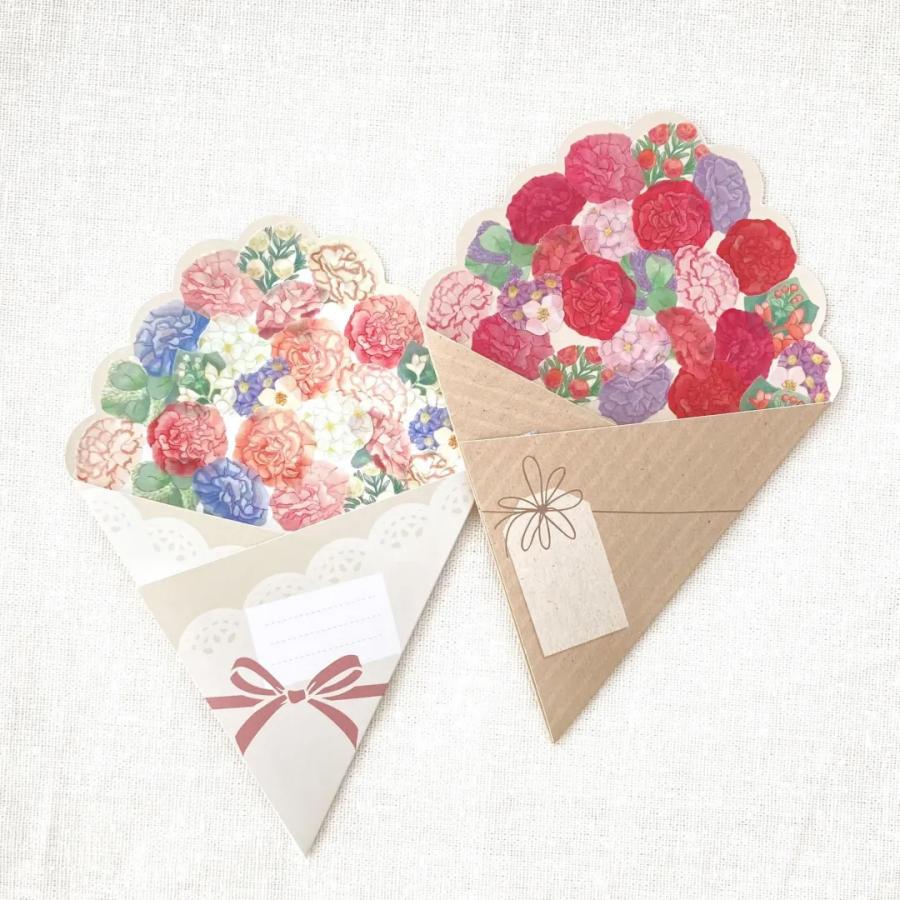 bande 1枚ずつめくれるマスキングテープ カーネーションブーケ ピンク | bande | 03