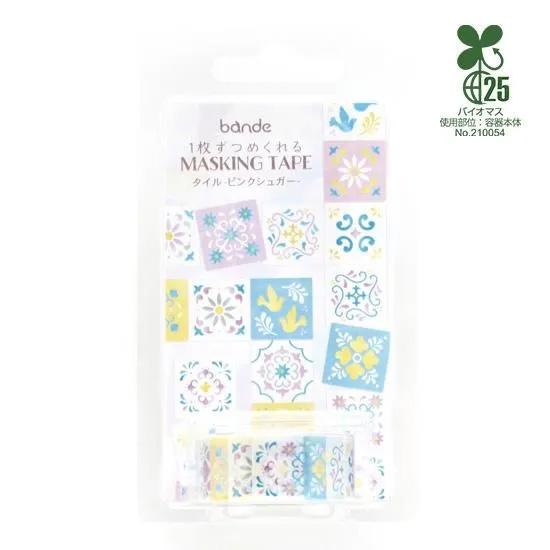 bande 1枚ずつめくれるマスキングテープ bande タイル -ピンクシュガー- | bande | 01