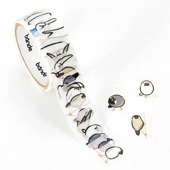 bande 1枚ずつめくれるマスキングテープ 手帳に住む人たち ぶんちょうだらけ | bande