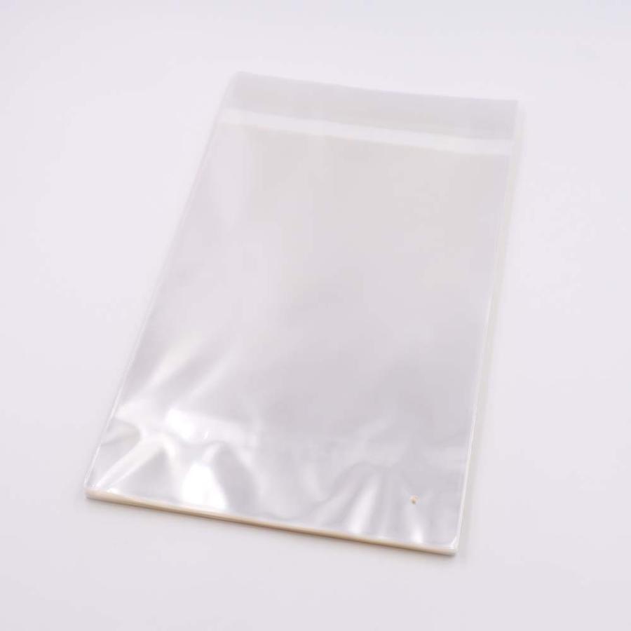 アパレル用袋 1,000枚 テープ付 OPP40μ 透明/透明 260×400+40mm テープ付 CHC1607の画像