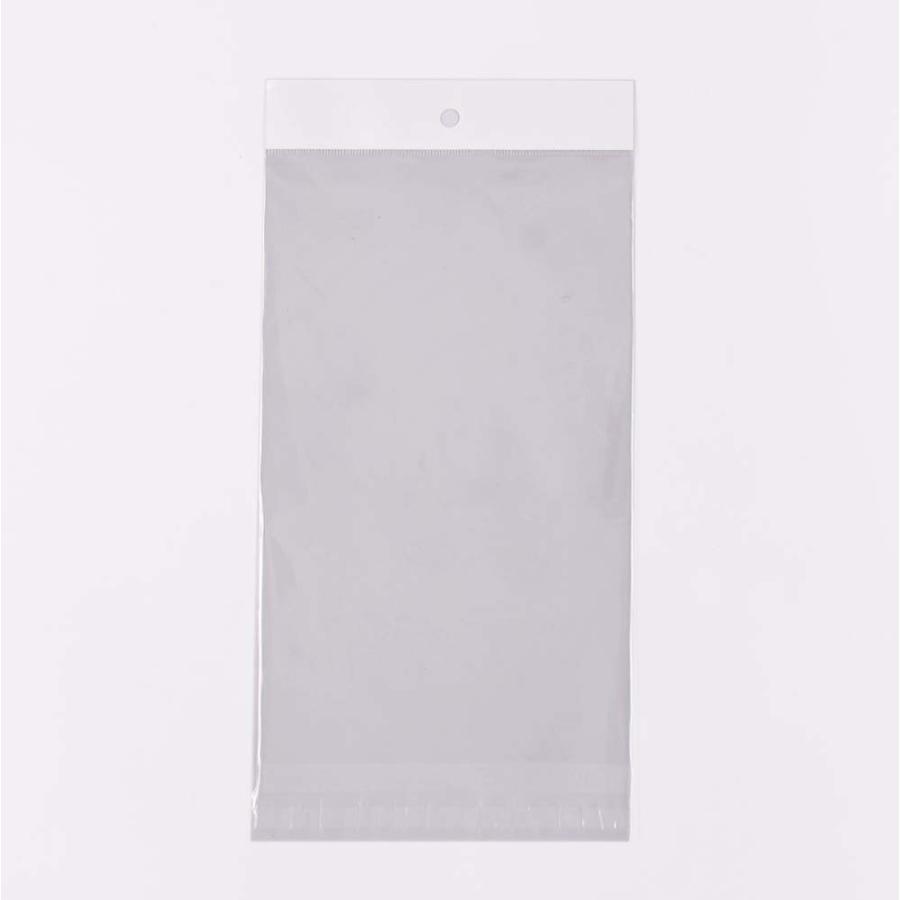 OPP袋 1,000枚 吊下げ テープ付 OPP30μ 透明 200×300+30+30mm CHD0459