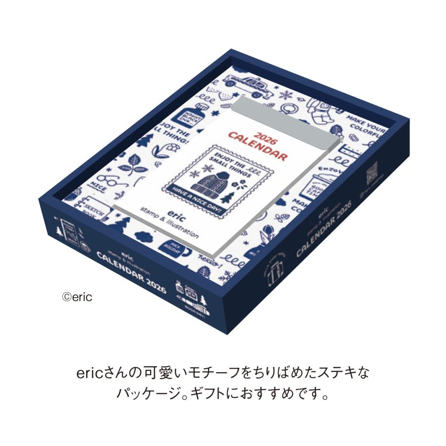 2026年 日めくりカレンダー eric 1部 97×61mm NK-4202 カレンダー 2026