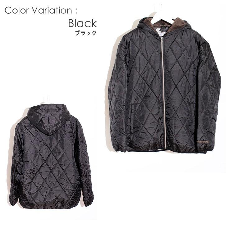 大きいサイズ メンズ 中綿ジャケット フード 裏ボア ブルゾン