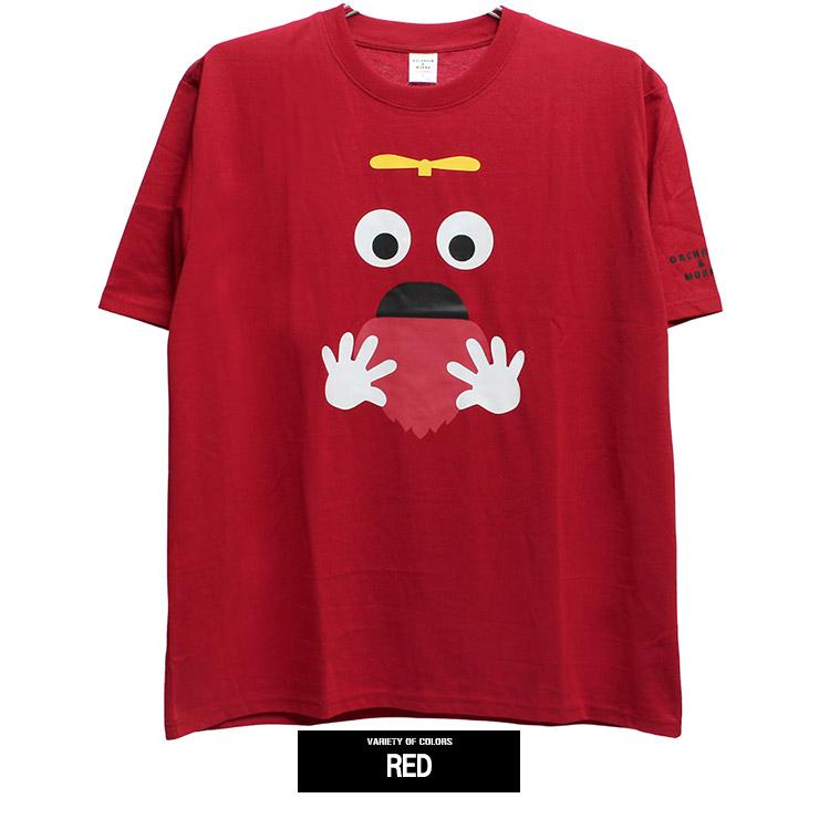 ガチャピン ムック 半袖 Tシャツ メンズ 大きいサイズ プリント クルー 