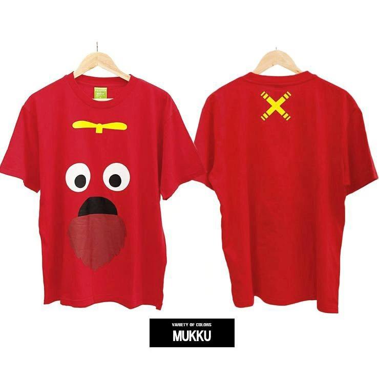 ガチャピン ムック 半袖 Tシャツ メンズ 大きいサイズ プリント クルー 