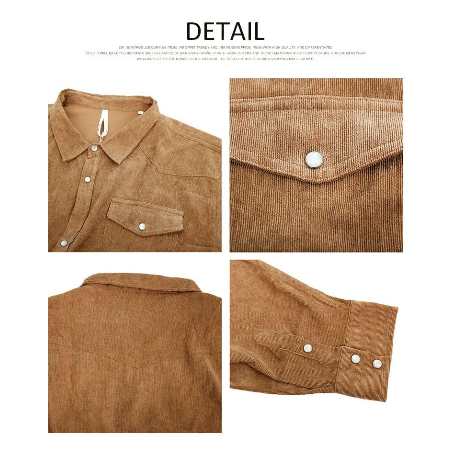 長袖シャツ メンズ 大きいサイズ ストレッチ ウエスタン コーデュロイシャツ 白 黒 秋 シャツ 長袖 伸縮 無地 ビジネス コーデュロイ おおきいサイズ 3030 Kingman 通販 Yahoo ショッピング