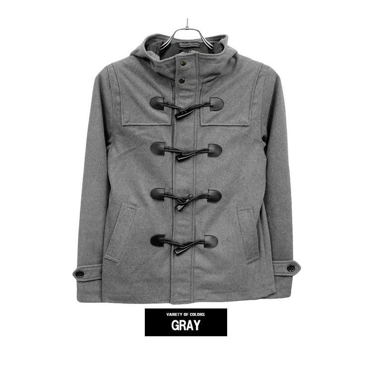 45R ダッフルコートコート ショート ブルゾン M ウール CABaN（キャバン） ダッフルコート コート ドライウール ショート