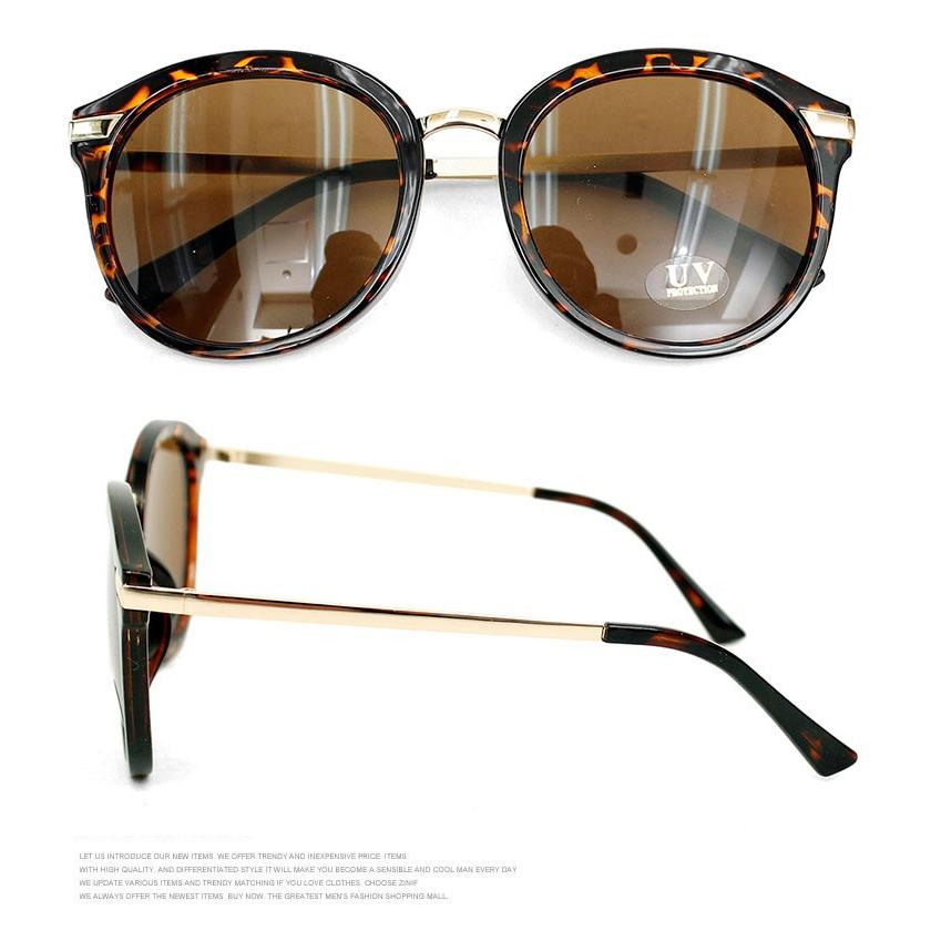 サングラス メンズ ビッグフレーム ボストン UVカット べっ甲 伊達