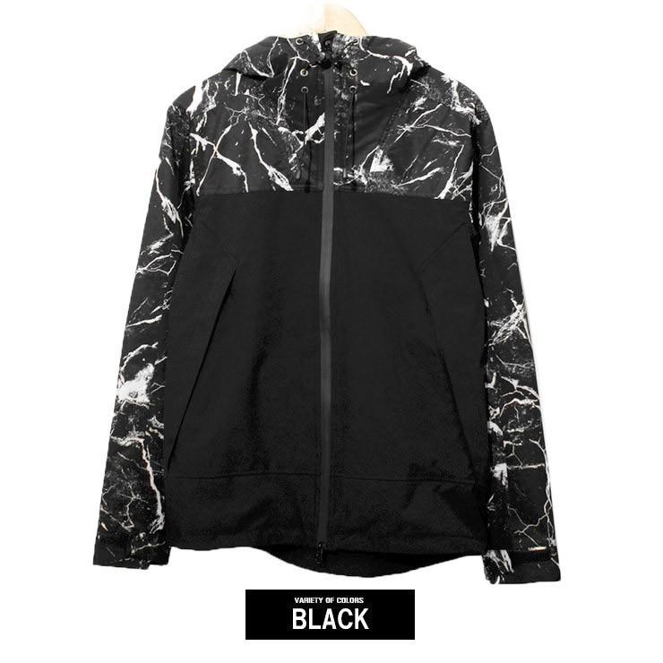 マウンテンパーカー メンズ 撥水加工 マーブル プリント ストレッチ ボリュームネック アウトドア ナイロン ジャケット パーカー ライト |  | 10