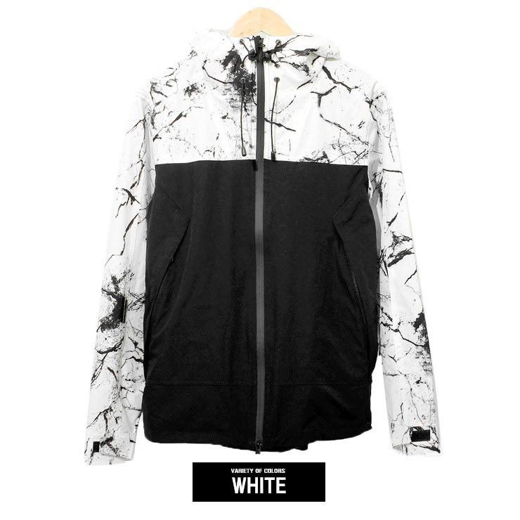 マウンテンパーカー メンズ 撥水加工 マーブル プリント ストレッチ ボリュームネック アウトドア ナイロン ジャケット パーカー ライト |  | 09